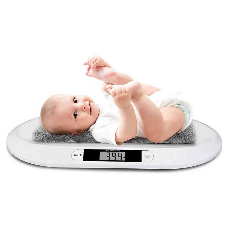 Elektronische digitale Babywaage für Neugeborene, Kleinkinder, Haustiere, Badezimmer, Messung 20 kg