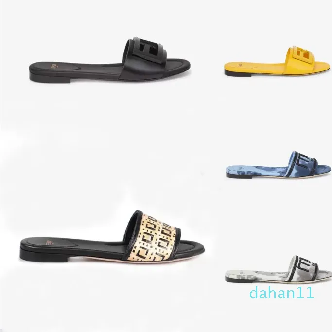 2021 Hausschuhe Designer Damen Sandalen mit Kleid Staubbeutel Schuhe Schlangendruck Slide Sommer breiter Boden flach