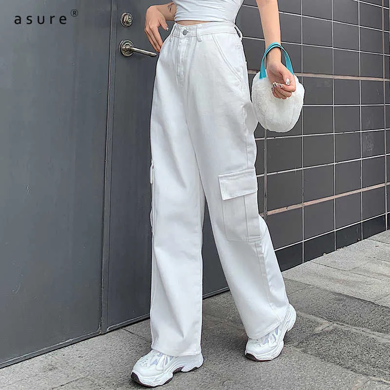 Y2K Womens Thermal High Waisted Baggy Jeans Fashionable Streetwear Pants  For Girls And Ladies With Elastic Baggy Style HP7846W09 210712 From Dou02,  $23.48