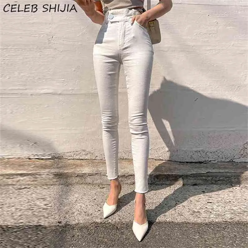 HOT Skinny Jeans White Skinny Trousers Ladies White Skinny