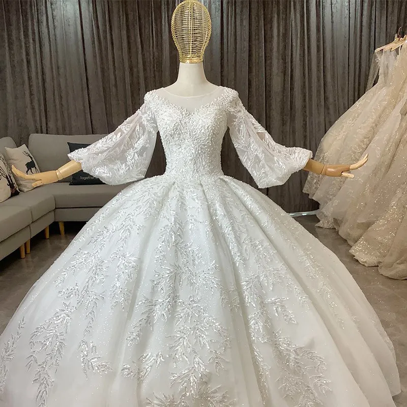 Vintage Gerçek Resim Gelinlik Uzun Kollu Aplike Ile Yarış Vintage Balo Gelinlik Custom Made Vestidos De Novia