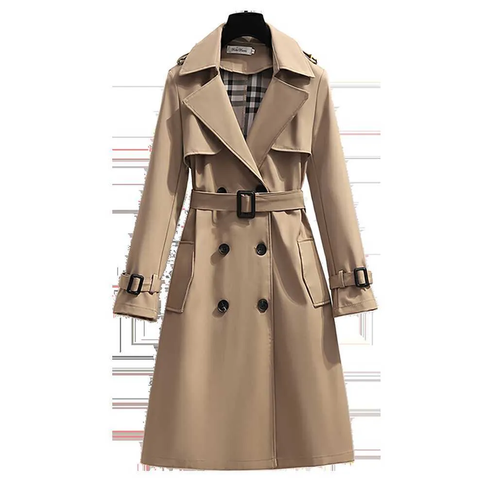 S - 4XL Nieuwe Lente Engeland Stijl Vrouwen Windjack Losse Medium en Lange Elegante Riem Jas Vrouwelijke Toevallige Lange trenchcoats Mujer S0903