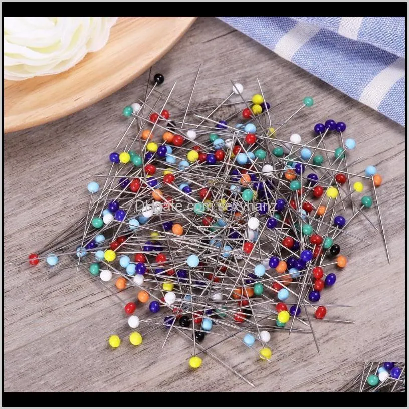 250pcs glass pearlized head pins multicolor sewing pin for diy sewing crafts accessory1