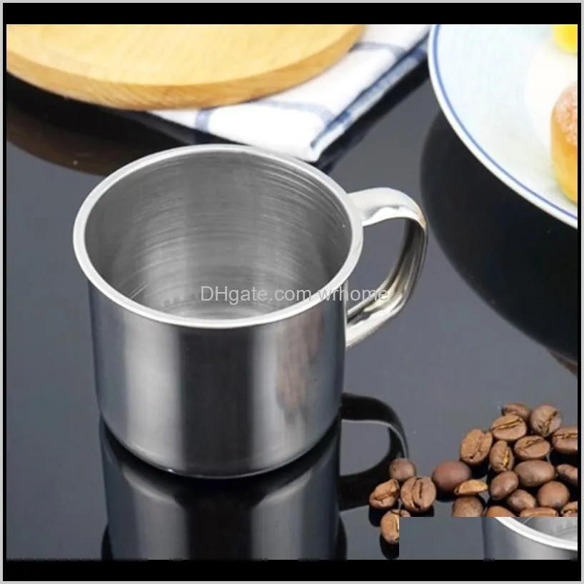 steel portable coffee mug drinking stainless cups mouthwash beer milk espresso insulated shatterproof cup