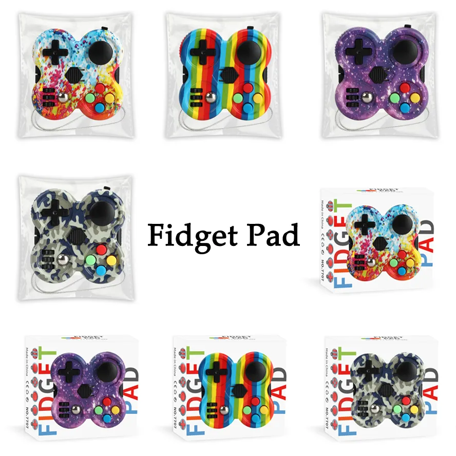 DHL Fidget Pad Sensory Toy Fidgets Controller Pads Fidgeting Blocks