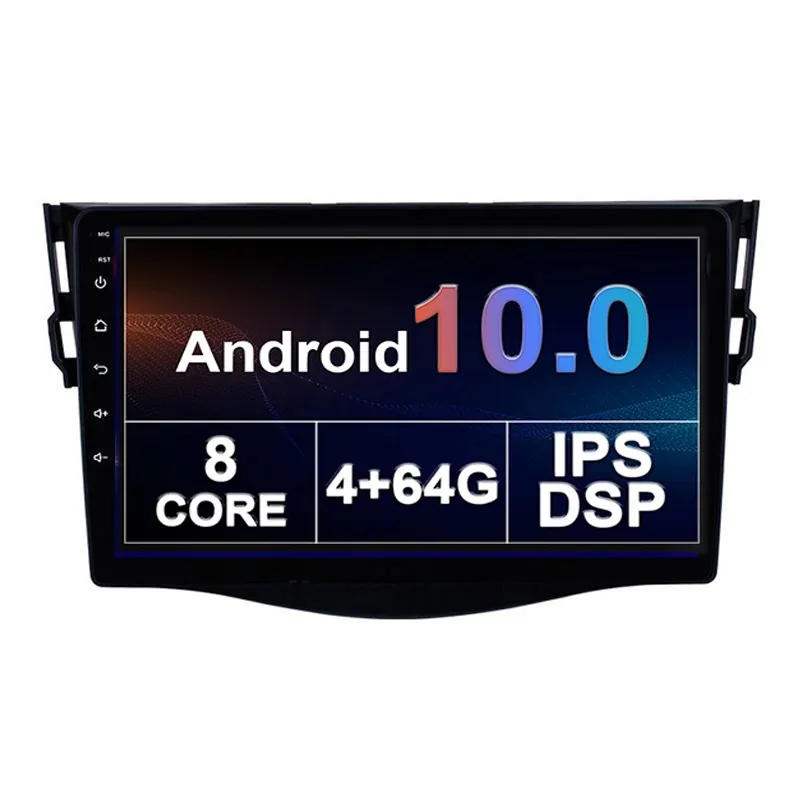 Unità di testa lettore video radio dvd per auto Android con Gps 4gb Plus 64gb per Toyota RAV4 2007 2008 2009-2012