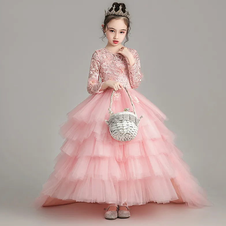 Robe de bal Robe pour les filles en bas âge de concours de concours