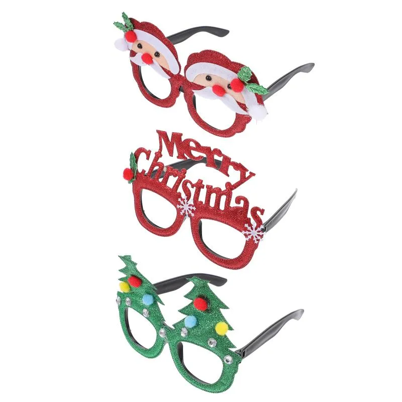 Montature per occhiali da sole alla moda 3 paia di occhiali natalizi per montature per occhiali decorativi