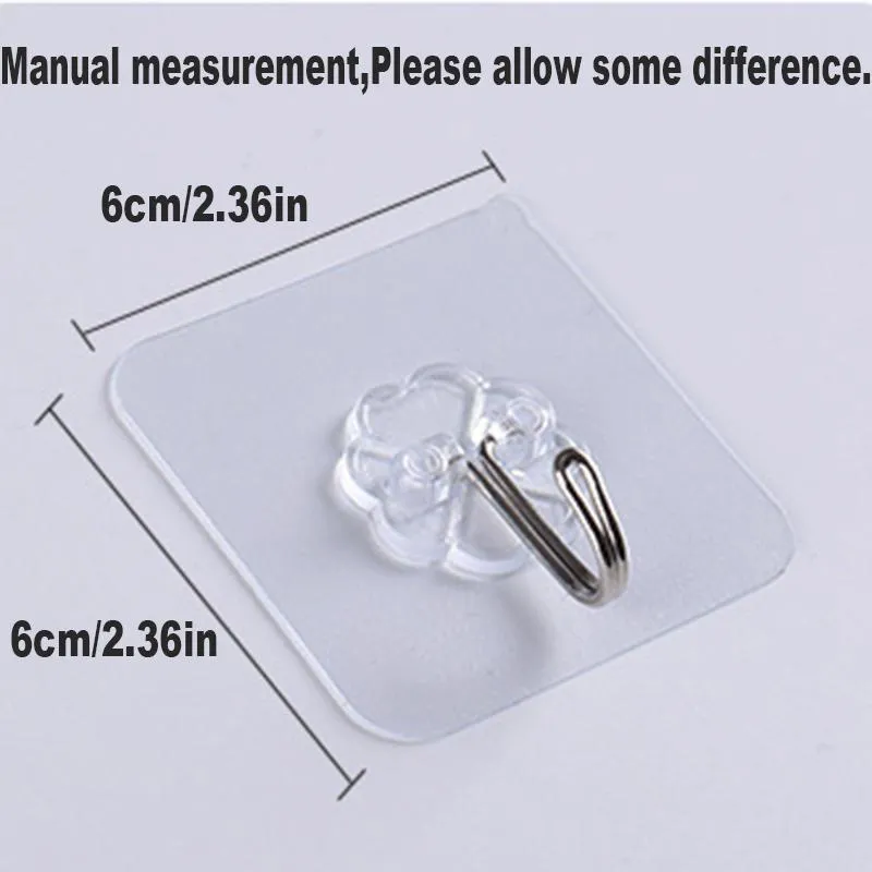 Hooks Transparent Strong Self Adhesive Door Wall Hangers Hook Suction Heavy Load Rack Cup Sucker Kitchen Bathroom wzg TL1064