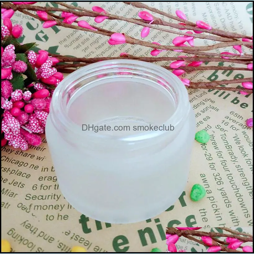 50g frosted glass jars, 50ml frost cream jars for skin care cream bottles, 50g glass empty cosmetic containers 60pcs