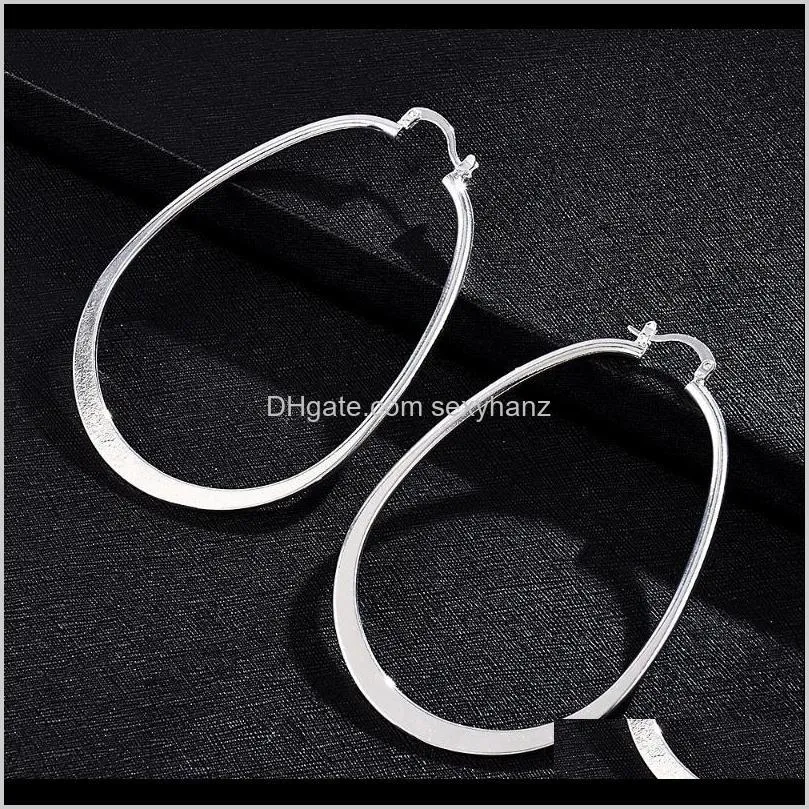 hyperbole earing for women silver plated 2020 big statement hoop earring women korean earrings jewelry ear rings fashion