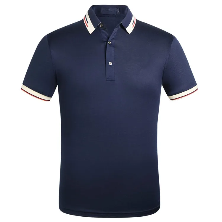 Fashion designer men's Polo Shirt Short Sleeve T-Shirt original single Lapel jacket sportswear jogging suit black white red tees size M--3XL NO.4S