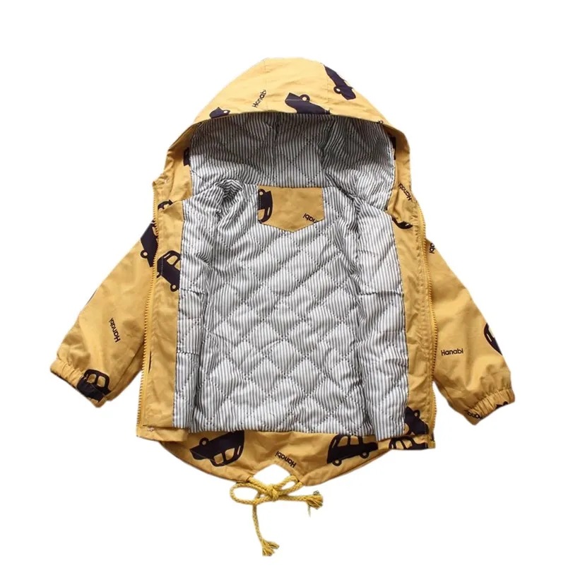 Casaco de inverno quente outerwear para crianças meninos meninas mais veludo com capuz jaqueta jaqueta bebê casacos 211011