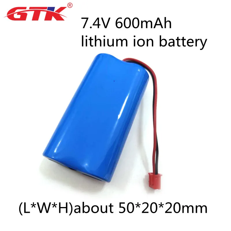 Batteria ricaricabile agli ioni di litio da 7,4 V GTK 600 mAh personalizzata agli ioni di litio 2S1P con BMS per la banca di alimentazione della fotocamera digitale con sigaretta elettrica