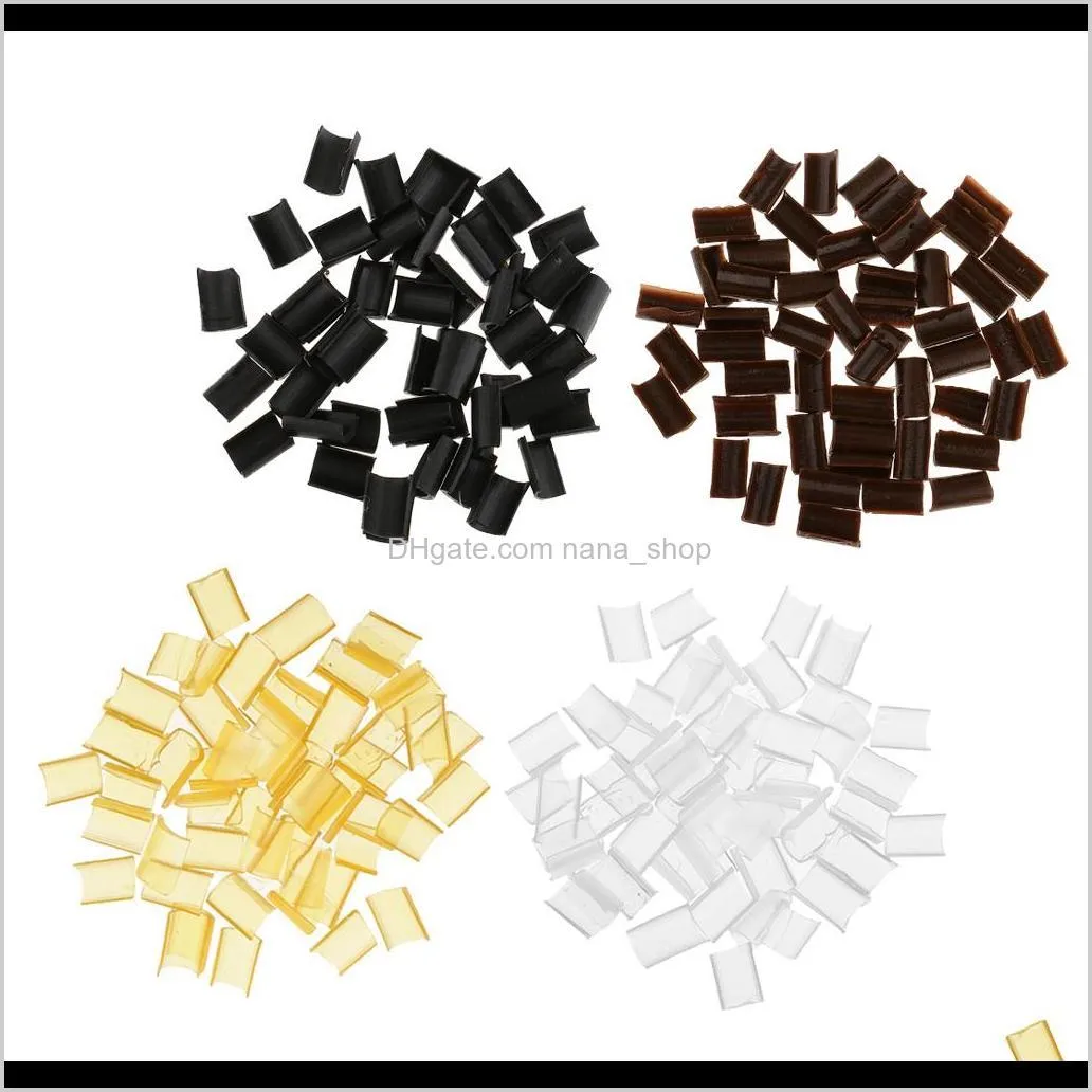 200 lot hair extension u tip keratin granule rebond hot fusion glue 4 colors