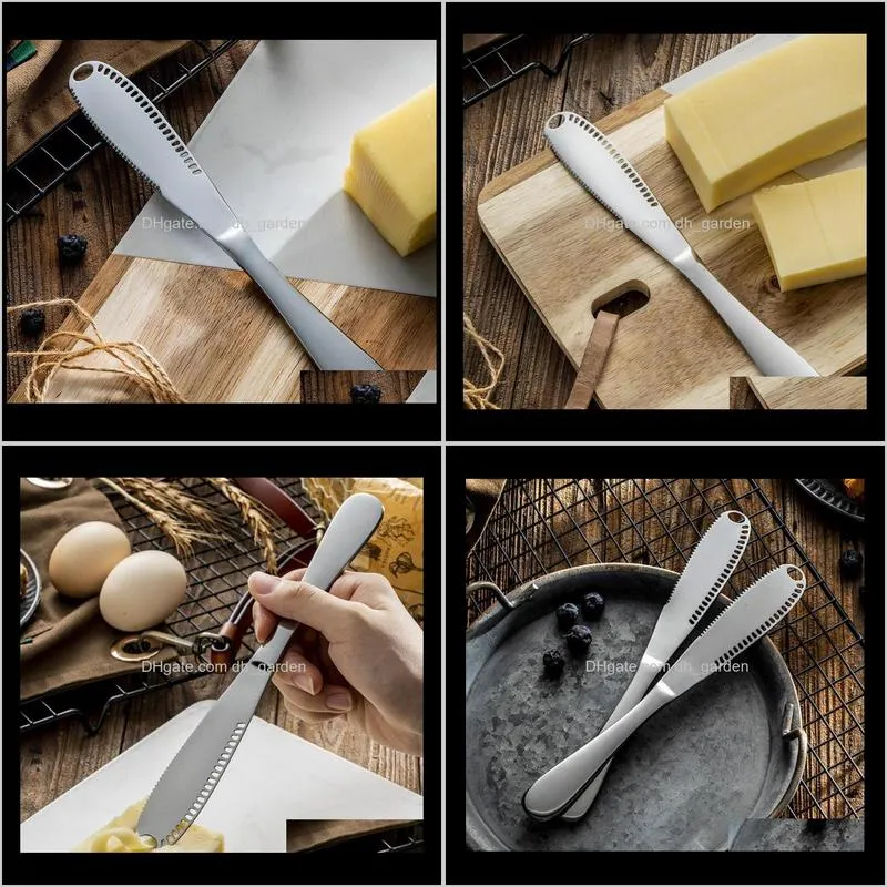 hot home dining multifunction stainless steel butter cutter cream knife western bread jam knife cheese spreaders utensil knife tools