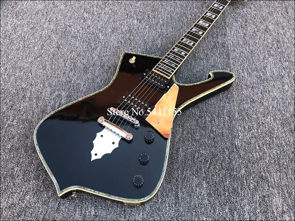 ブラック LP ギター レア PS10 アイスマン ポール スタンレー グロス