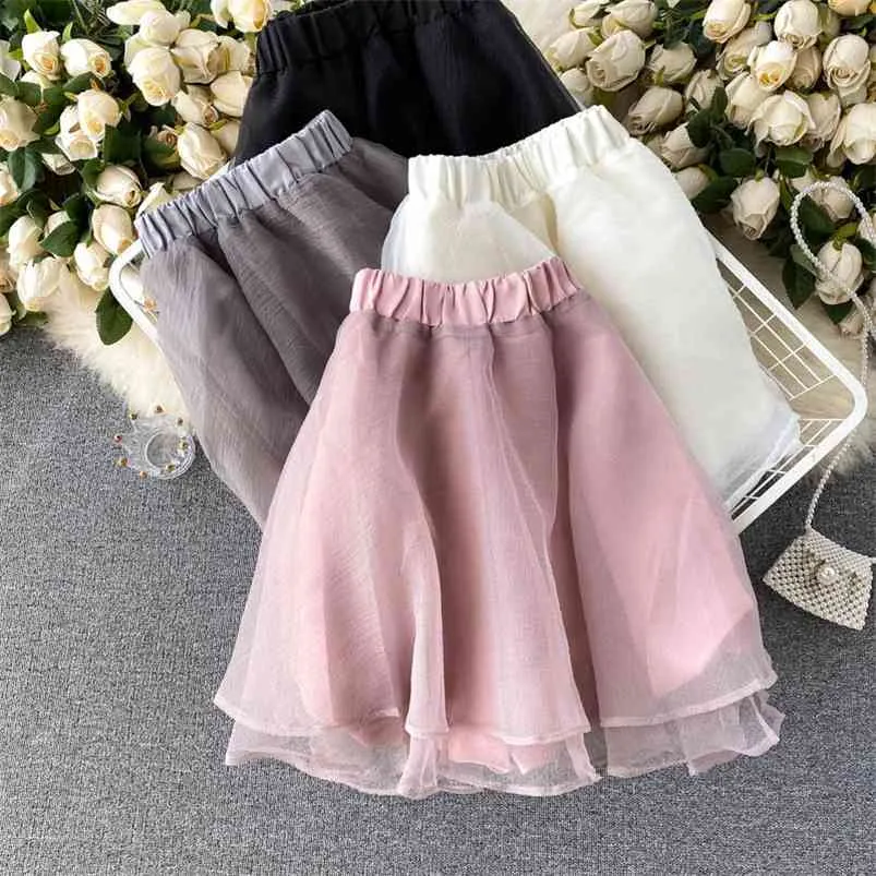Всекопичные юбки для всех сезонов сладкие цветочные бутоны Hakama модная пачка короткая UK801 210507