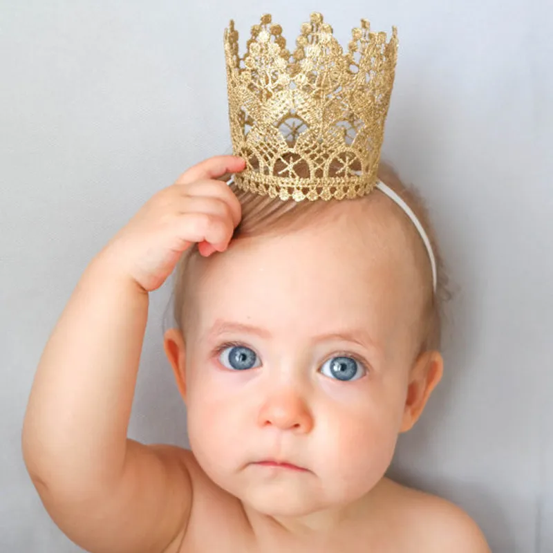 Newborn Baby headbands Crown Bands Toddler Elastic Headband Tiara girls Kids Children Hair Accessories Princess Headdress headwear KHA45