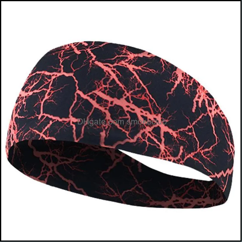 Sweatband Sport Sweat Headband Yoga Hair Bands Running Cycling Dance Fitness Head Anti Sports Safety