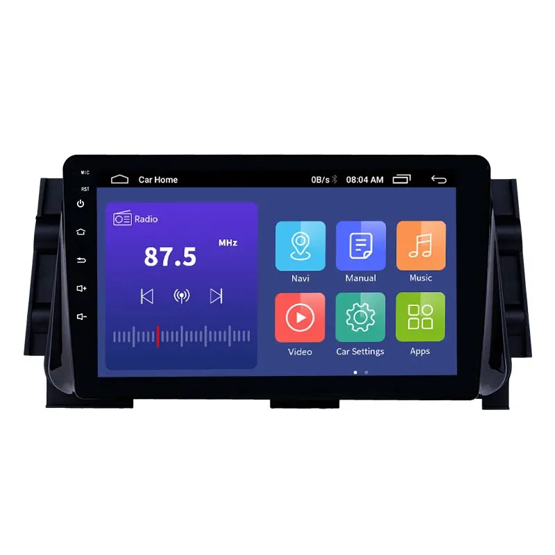 Android 2Din 9 Inch Auto DVD Hoofd Eenheid Radio Audio GPS Multimedia Player voor NISSAN MICRA-2017 Ondersteuning DVR SWC Bluetooth