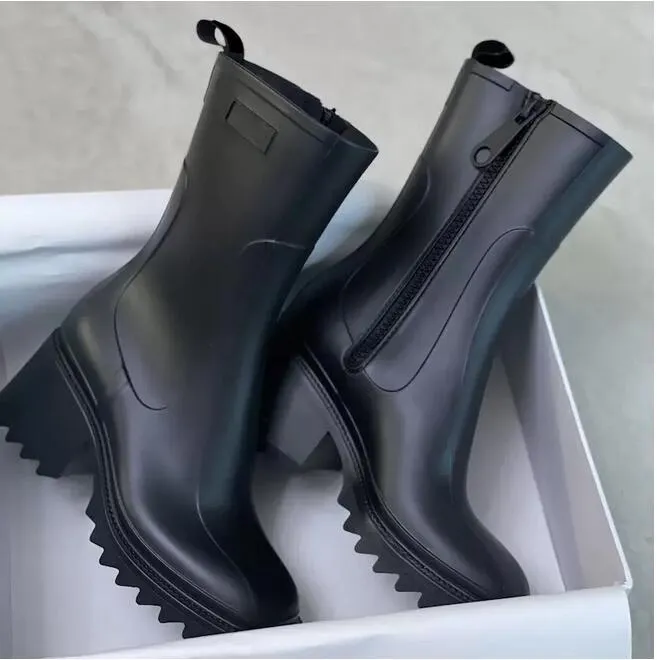 Luxe Ontwerpers Vrouwen Regenlaarzen Engeland Stijl Waterdichte Welly Rubber Water Regent Schoenen Enkellaarsjes