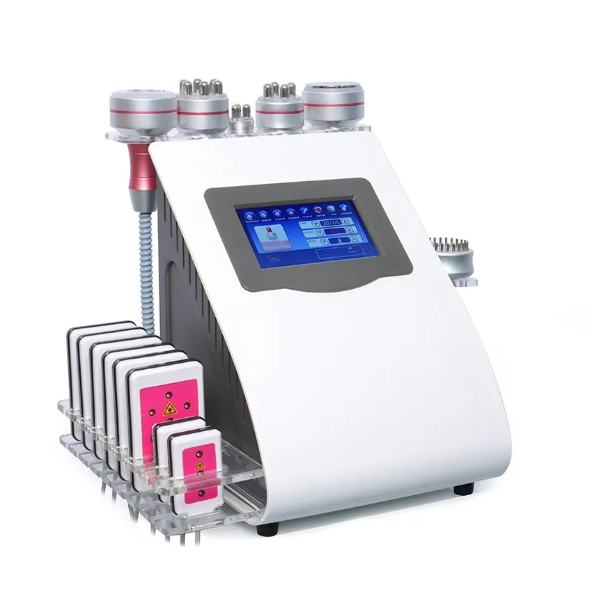 Portable 9 en 1 40k cavitation ultrasonique amincissant la pressothérapie sous vide RF marteau froid brûlure laser diode réduction de la cellulite machine de perte de poids