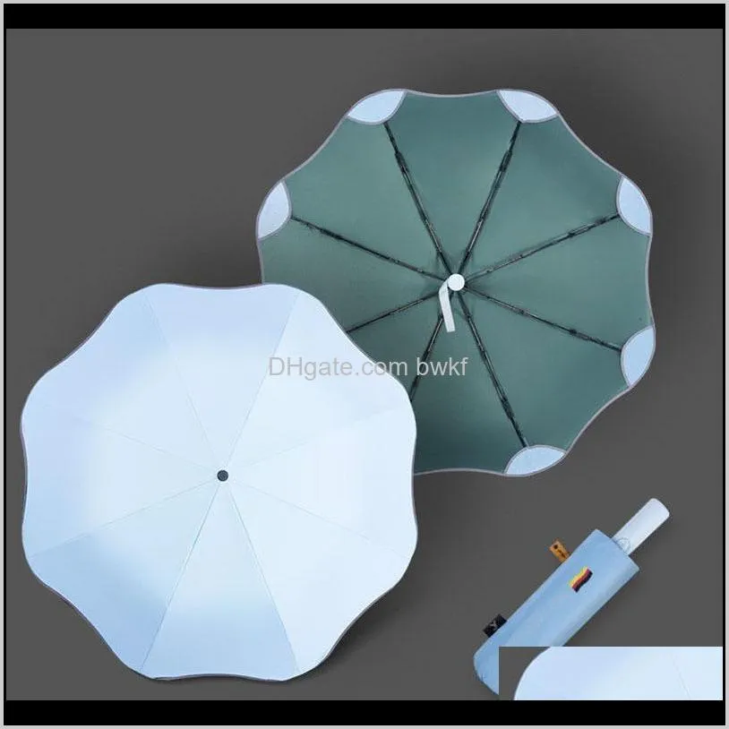 anti-uv full automatic business umbrella 3 folding male female parasol sun umbrella rain women windproof luxury umbrella for men
