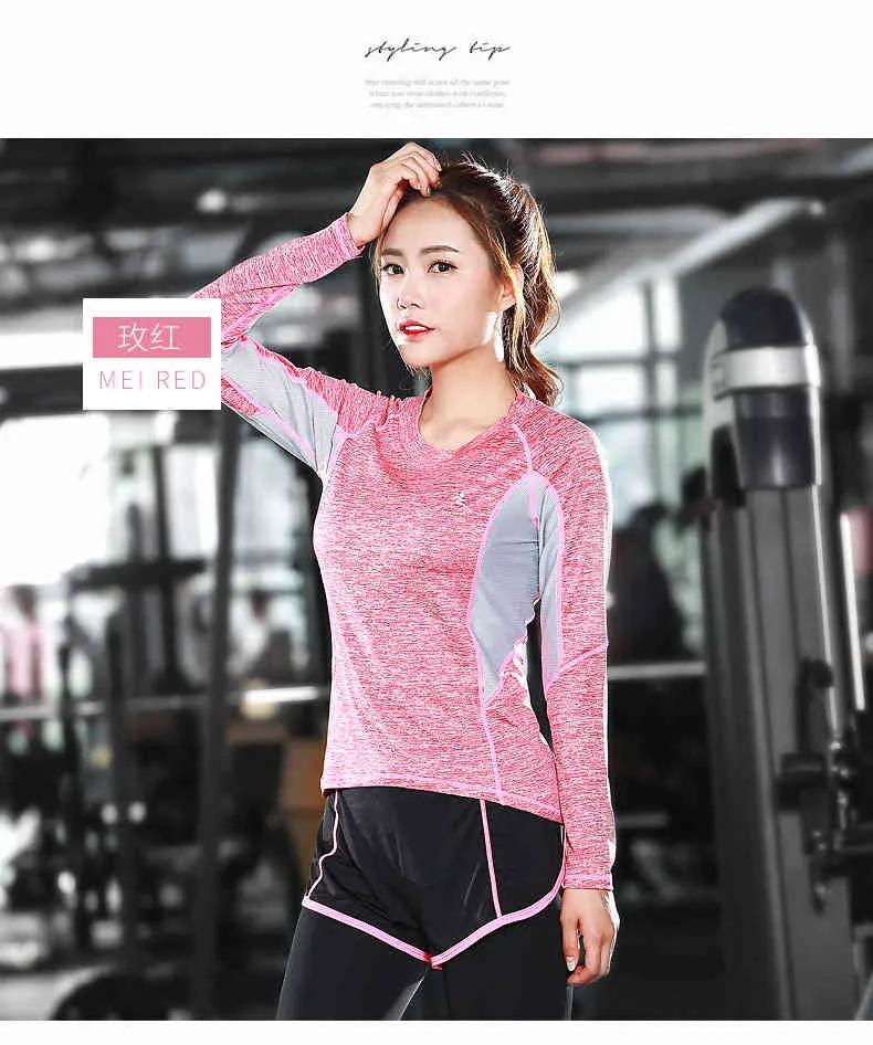 New Korean Fitness Clothes Womens Long Sleeve T Shirt Fast Drying Slim Fit  Yoga Outdoor Sports From Eyucongs, $14.77