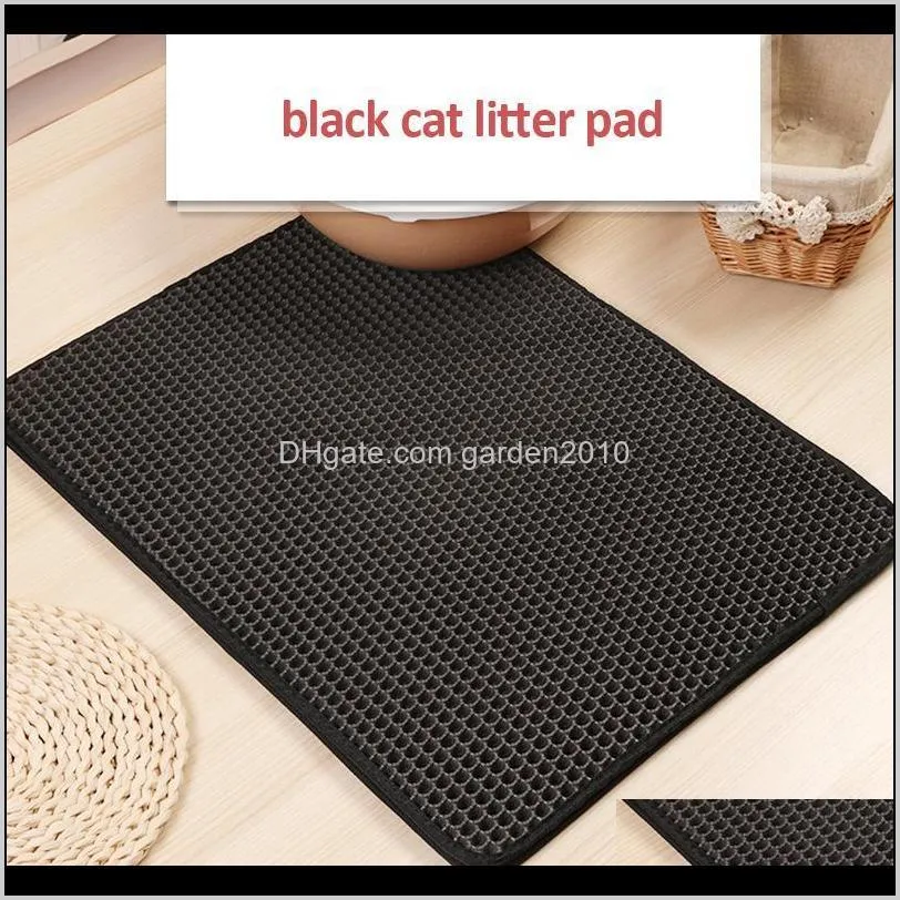 waterproof pet cats litter mat cat bed pads double-layer honeycomb cat litter mat pet non-slip for cats house bed cleaning