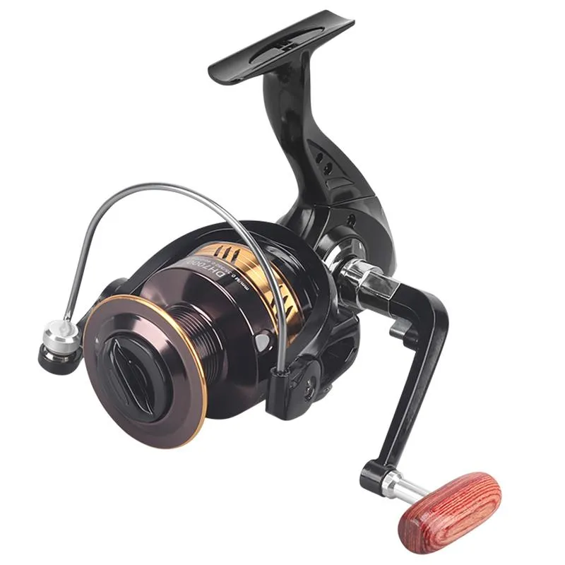 Moulinets de pêche Baitcasting AI-SHOU 2021, série 1000 à 7000, avec bobine en métal, pour carpe de mer, Pesca