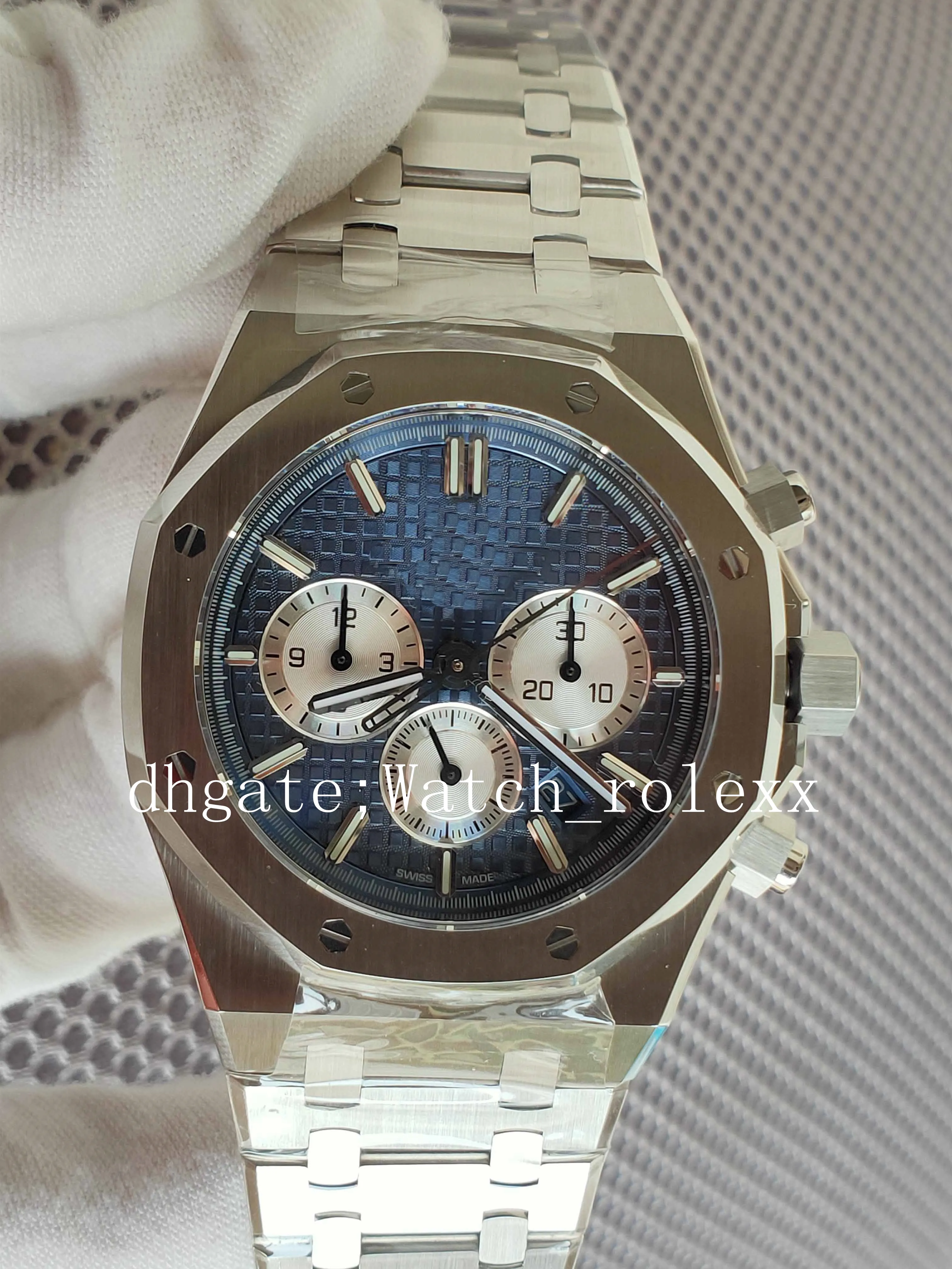 Mens Super Top Quality Wristwatches Chronograph Workin OM Maker 40mm Cosmograph Stainless CAL 7750 eta Movement Automatic Men Beze237m
