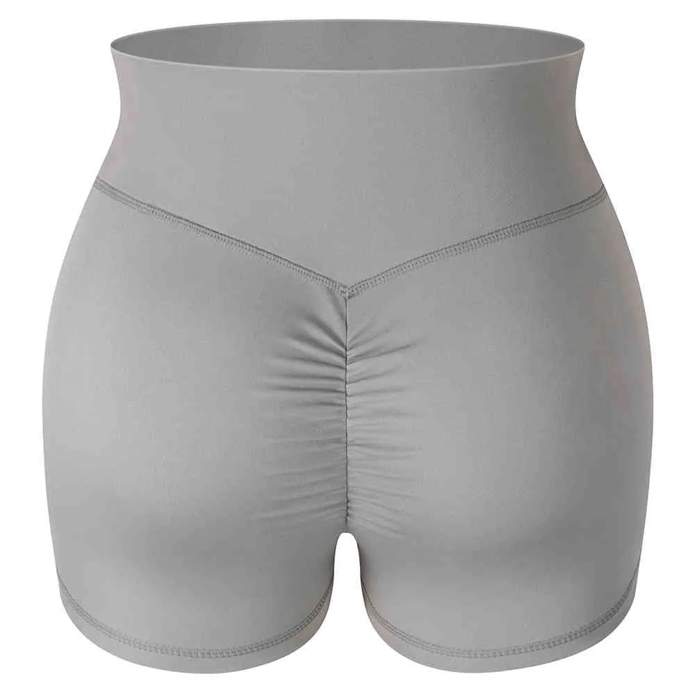 High Waisted Booty Scrunch Yoga Shorts For Women Ruched Butt