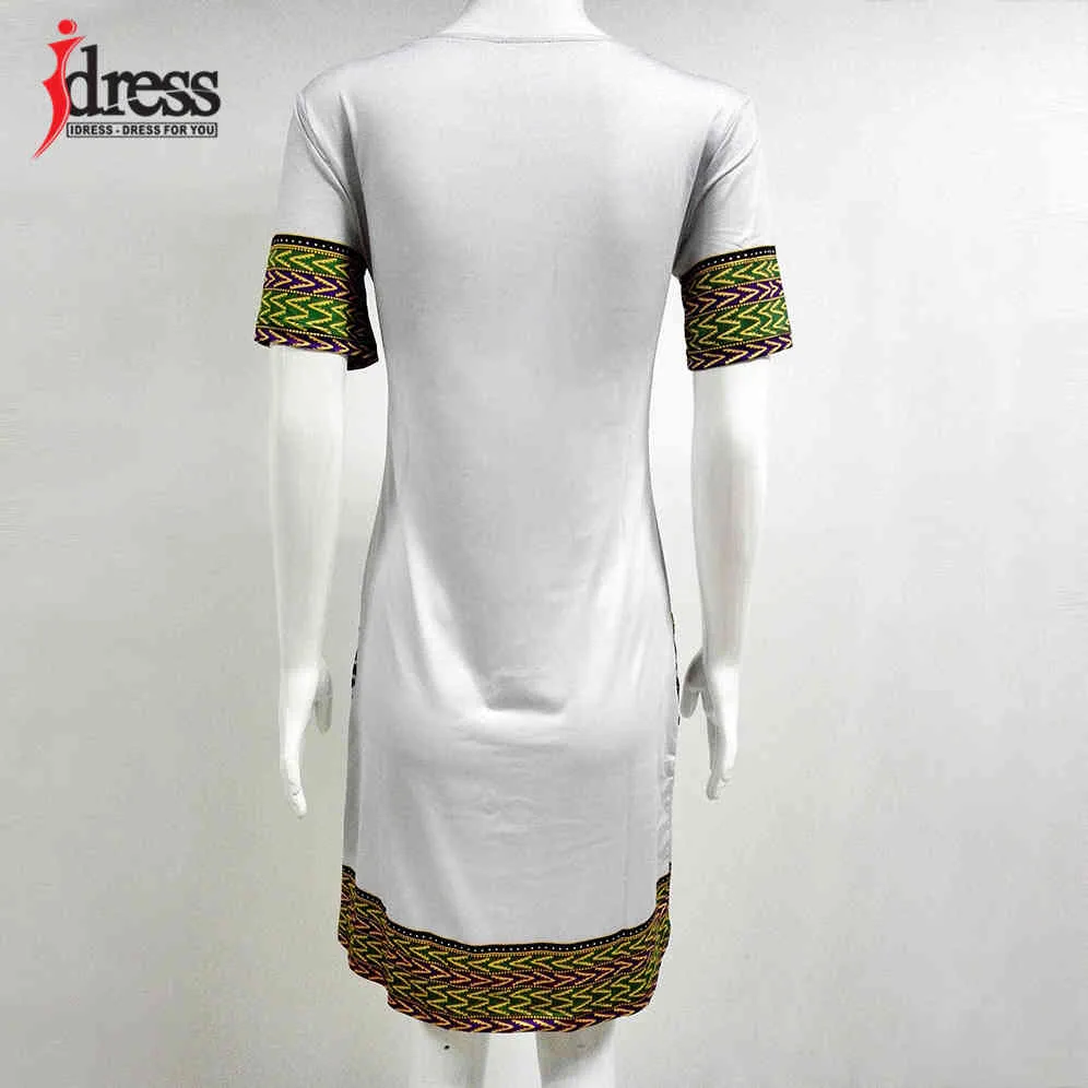 IDress S-XXXL Plus Size Sexy Casual Summer Dress Women Short Sleeve Party Dresses Black Vintage Traditional Printed Dresses (7)