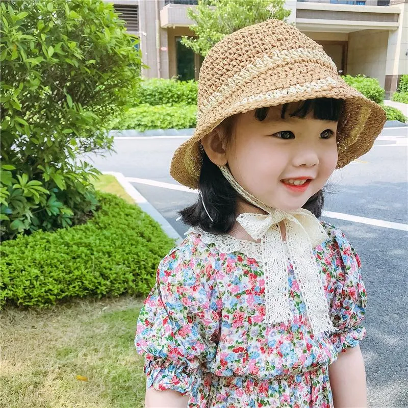 Handmade Straw Crocheted Straw Bucket Hat Straw For Girls INS Summer  Fashion, Ideal For Kids, Baby Girls, Panama, Vacation, And Beach Activities  From Stuffedbaby, $6.71