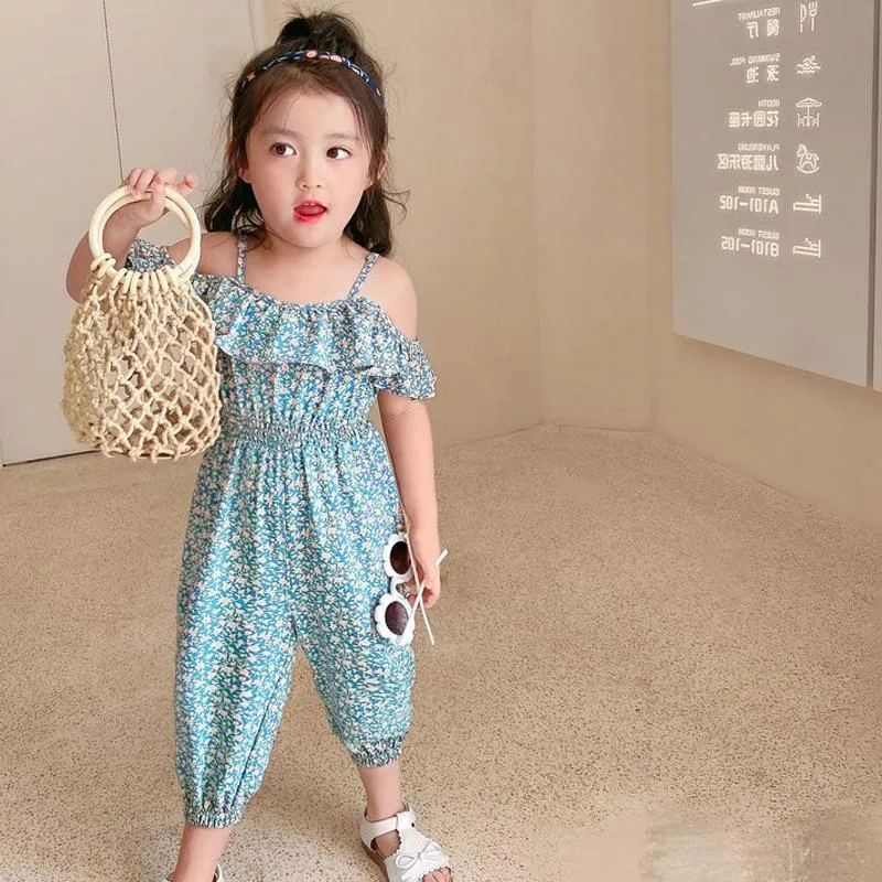 Jumpsuits Kids Chiffon Overalls Age For 2 8 Years Baby Girls Back
