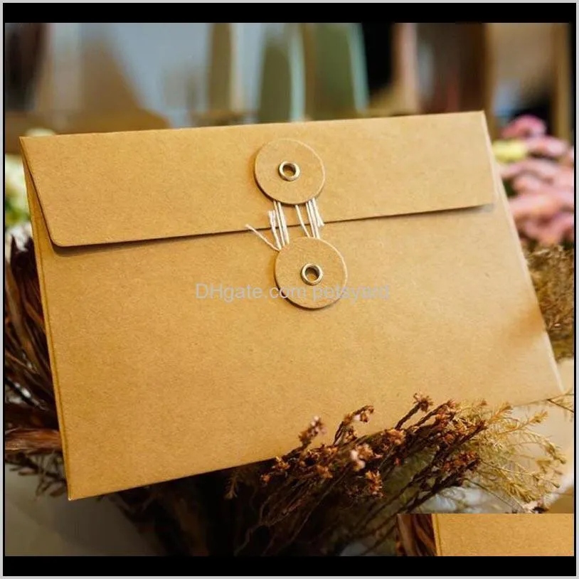 vintage kraft paper envelopes for party wedding invitations greeting card envelope gift cards