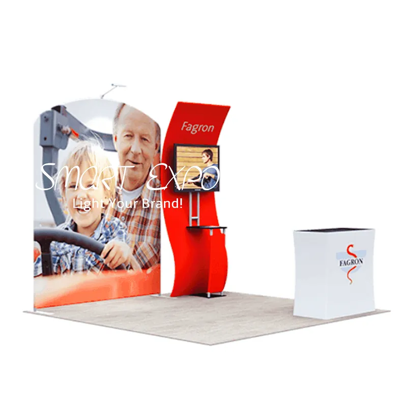 Werbung Display 10x10 Tragbares Stand -Marketing mit Frame Kits benutzerdefinierte gedruckte Grafik -Tragetasche