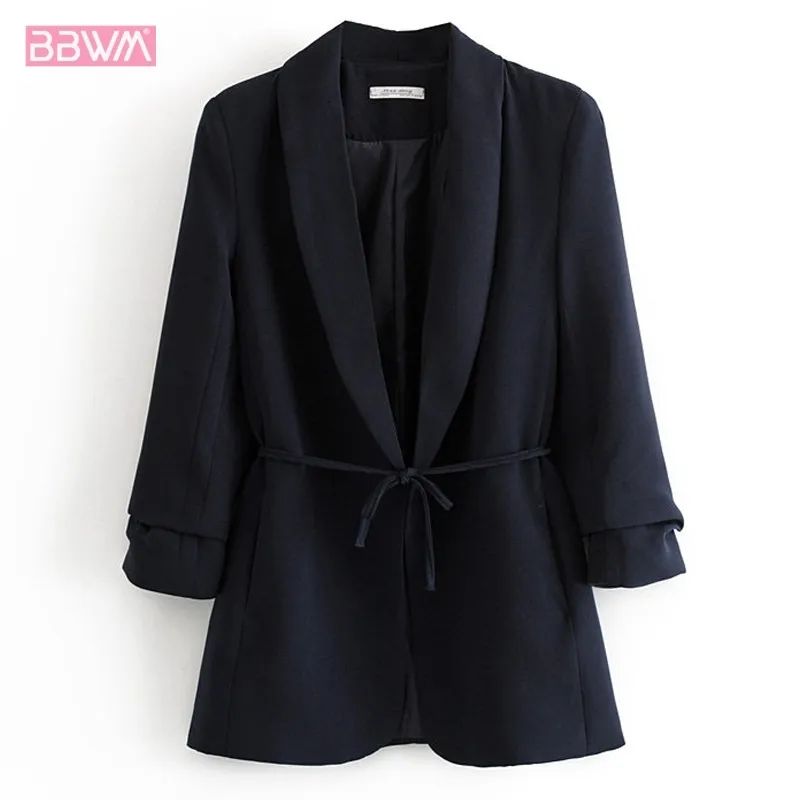 Осложневый костюм женский куртка черный профессиональная куртка осень повседневная женская куртка пальто harajuku просто 210507