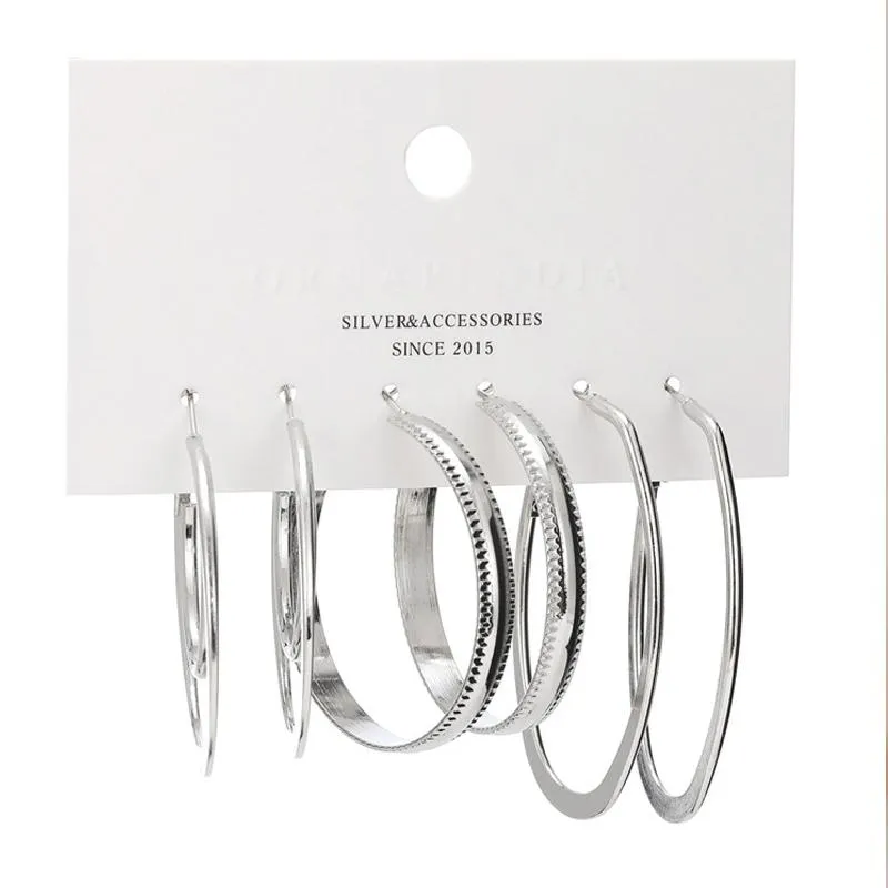 Hoop Huggie boucles d'oreilles ensemble pour femmes 2021 à la mode cercle boucle d'oreille breloques minimaliste bijoux Orecchini Donna Cerchio