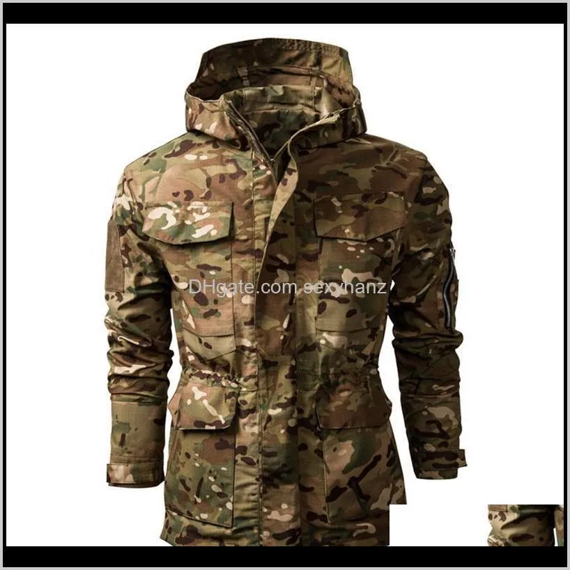 2020 men`s jacket soft shell camouflage printing tactical men`s hooded waterproof warm casual long-sleeved jacket s-2xl