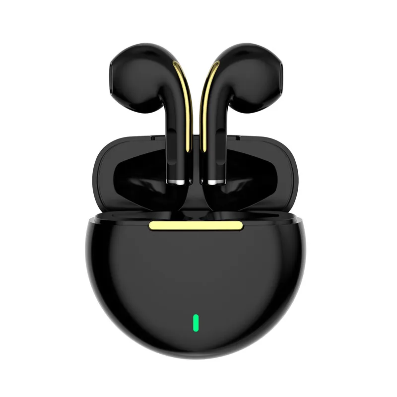 Fone de ouvido sem fio TWS com redução de ruído Chip Transparência Metal Renomear GPS Carregamento sem fio Bluetooth Fones de ouvido In-Ear 8S Earbuds cuffie Gen