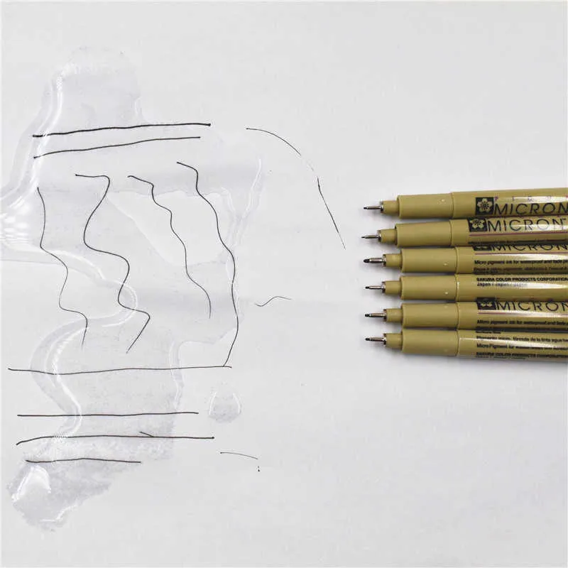 Pigment Liner Micron Pen Set Neelde Drawing Pen Lot 005 01 02 03