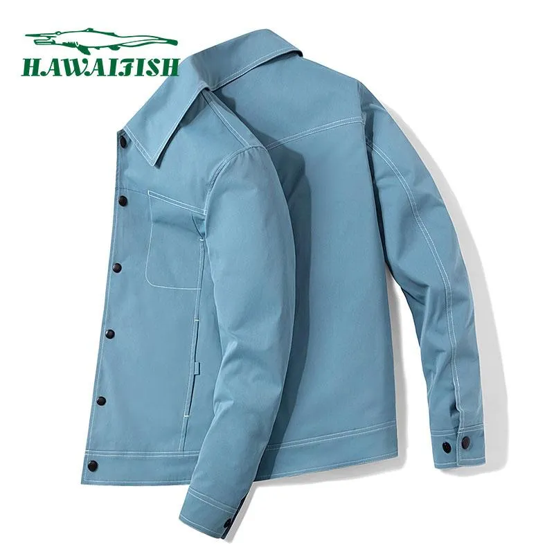 Vestes pour hommes Hawaifish marque veste automne beau mince coupe-vent coréen affaires décontracté de haute qualité Casaco Masculino