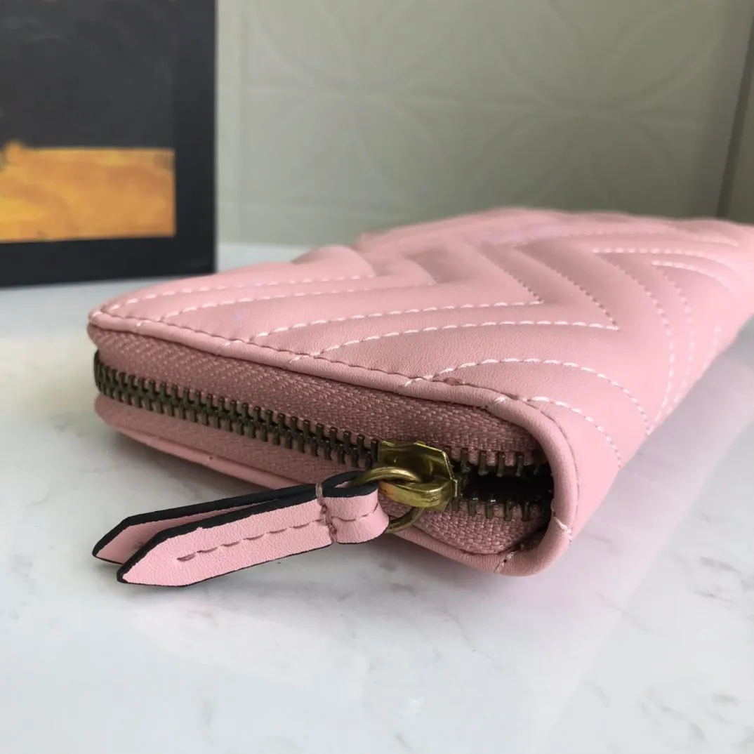 2021WomenPurses Women's Wallets Zipper Bag Female Wallet Purse Fashion Card Holder Pocket Long Women Tote Bags With Box DustBags 443123