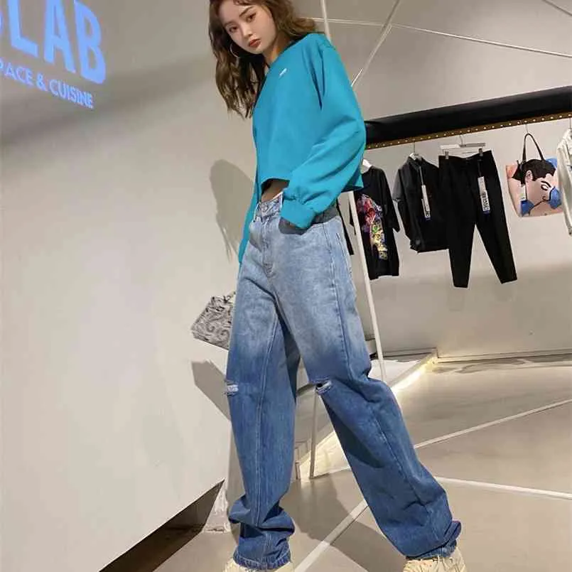 S-2XL 겨울 벨벳 두꺼운 똑바로 넓은 다리 여자 바지 가을 streetwear 세련된 바지 여성 높은 허리 플러스 크기 느슨한 210423