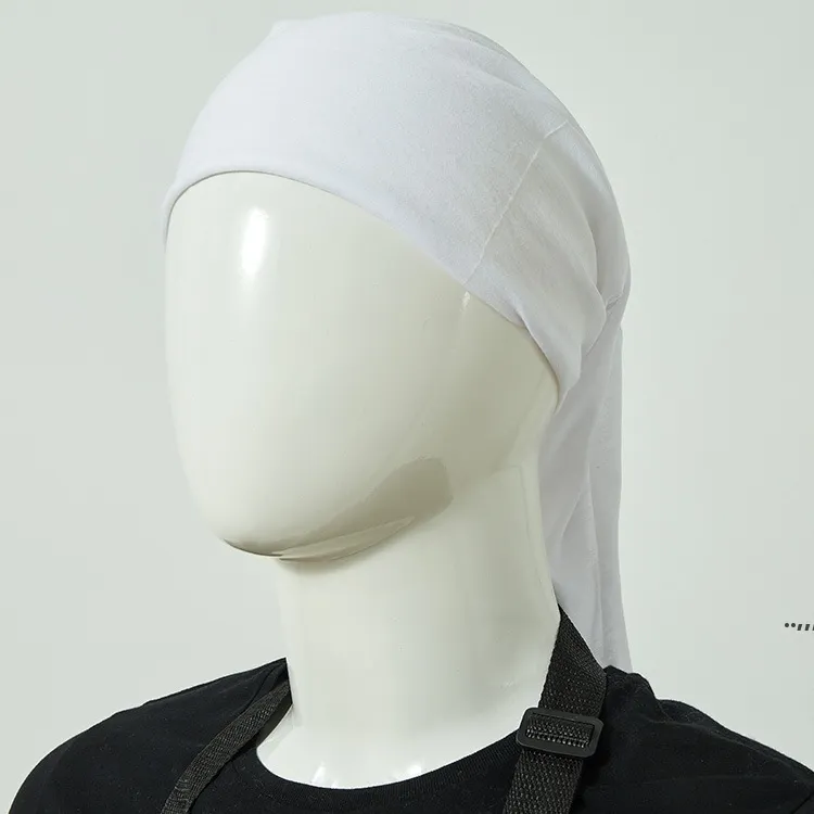 Designer Masker Sublimatie Magic Tulband Witte Lege Sublimated Headscarf Aangepaste DIY 9.84 * 19.3inch Polyester Mutifunctioneel RRE11955