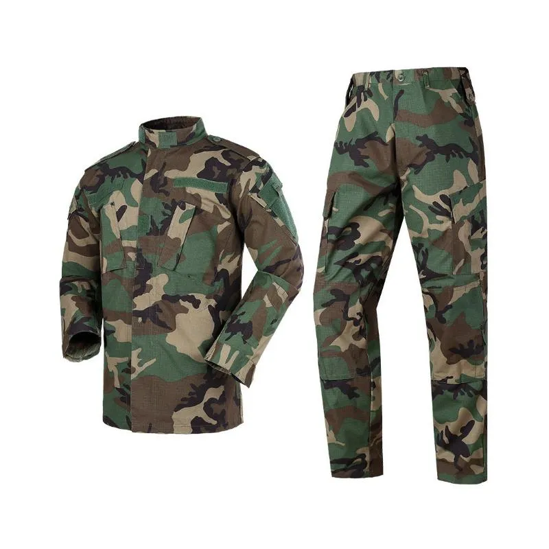 Unisex Camuflaje Uniforme Militar Combate Táctico Ejército Traje Hombres  Soldado