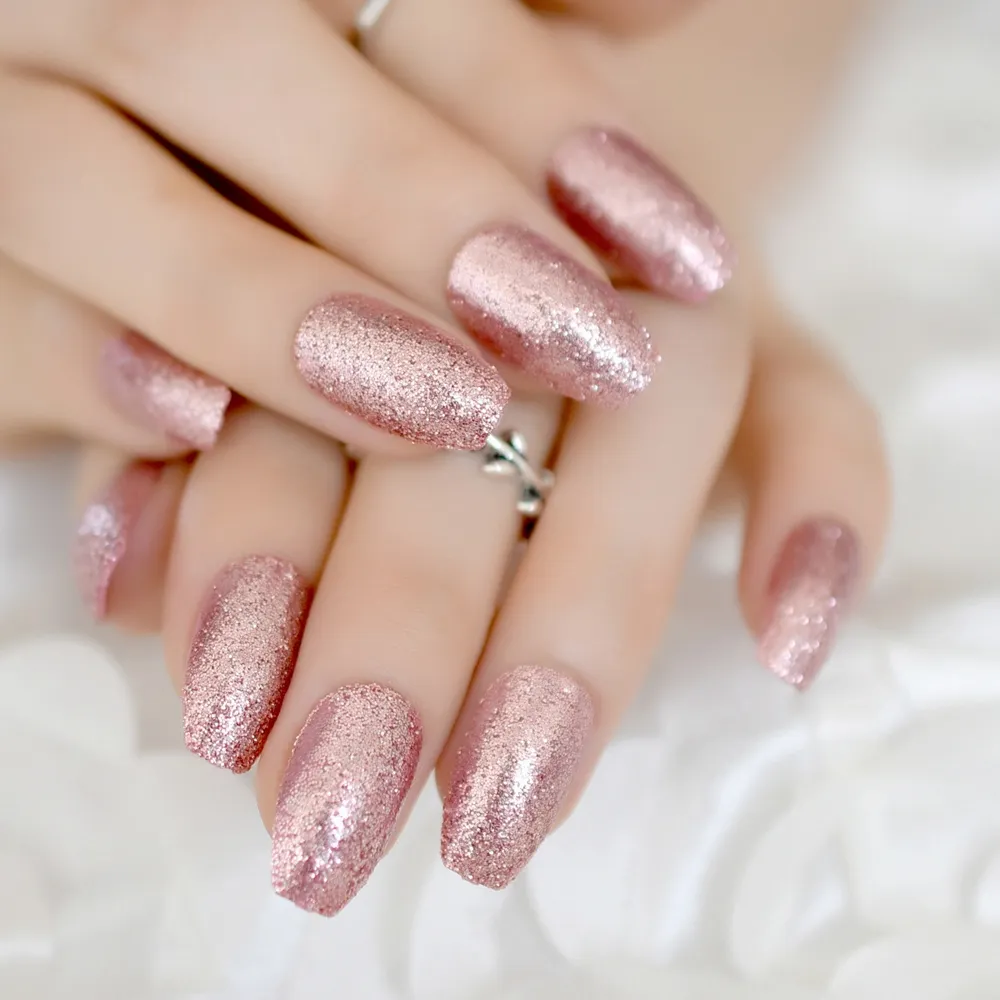 Rose gold matte french manicure | Rose gold nails, Gold nail designs, Rose  gold nails design