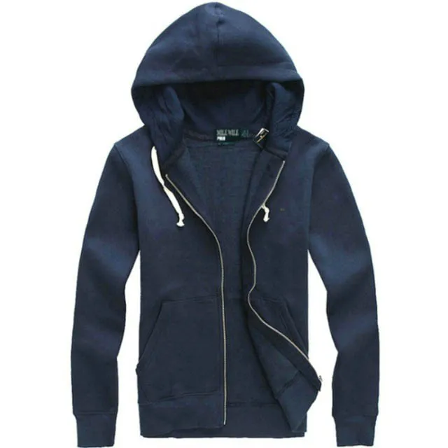 2021 Nya Hot Mens Polo Hoodies och Sweatshirts Höst Vinter Casual med Hood Sport Jacket Mäns Hoodies